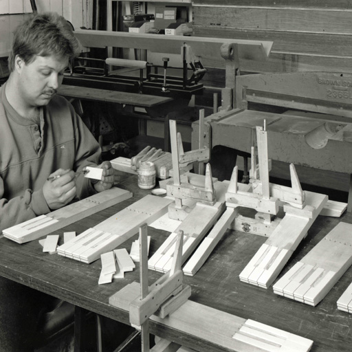 Blair Batty organ keyboard making