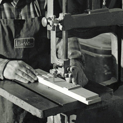 Blair Batty cutting organ keys apart