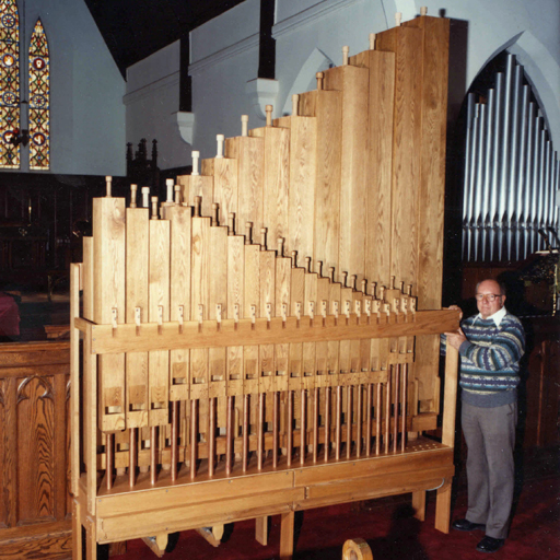 Blair Batty built pedal bourdon 16', wood pipes